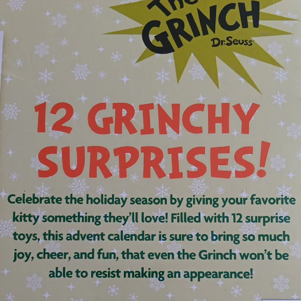 The Grinch Advent Calendar for Cats